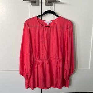 NWT! fever- Boho Coral Top. Size LG